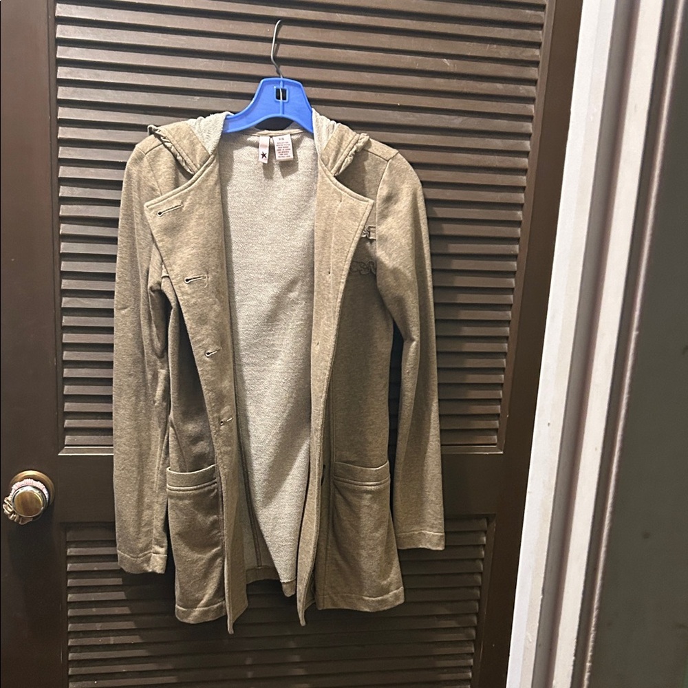 Reverse Tan Kids Hooded Coat